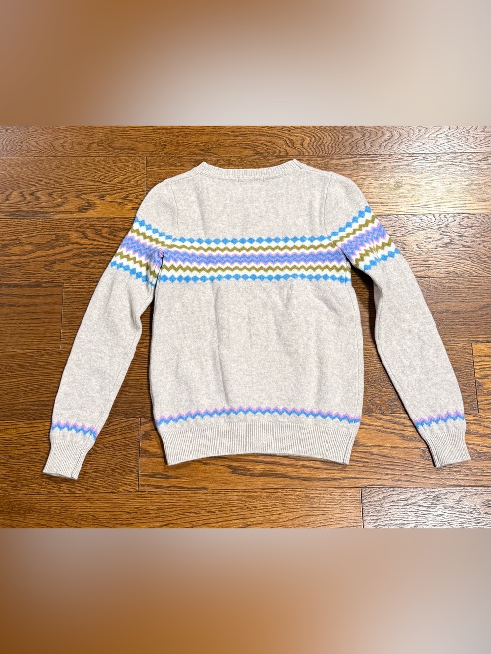 Boden Edie Fair Isle Knit Women’s Crewneck Sweater Size US 6 UK 10 EUC 100% Wool - Picture 3 of 9